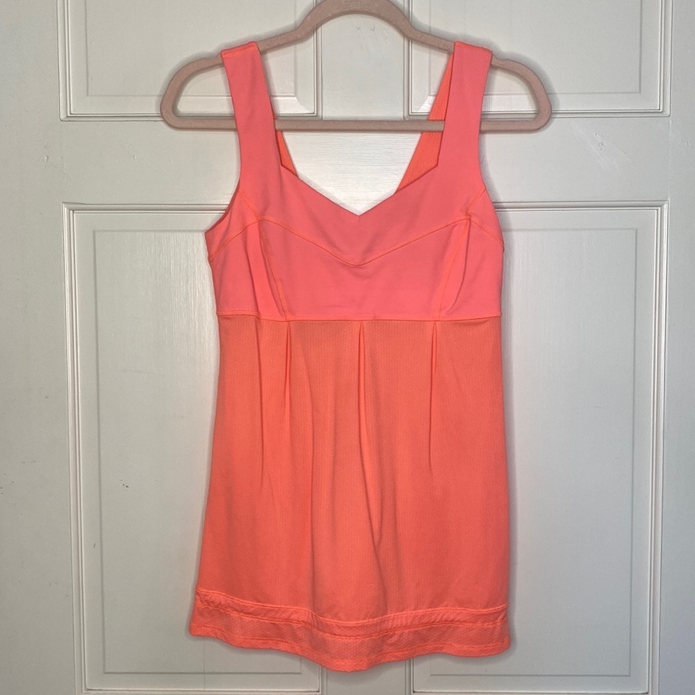 Lululemon‎ Elevate Tank Top in Bright Coral